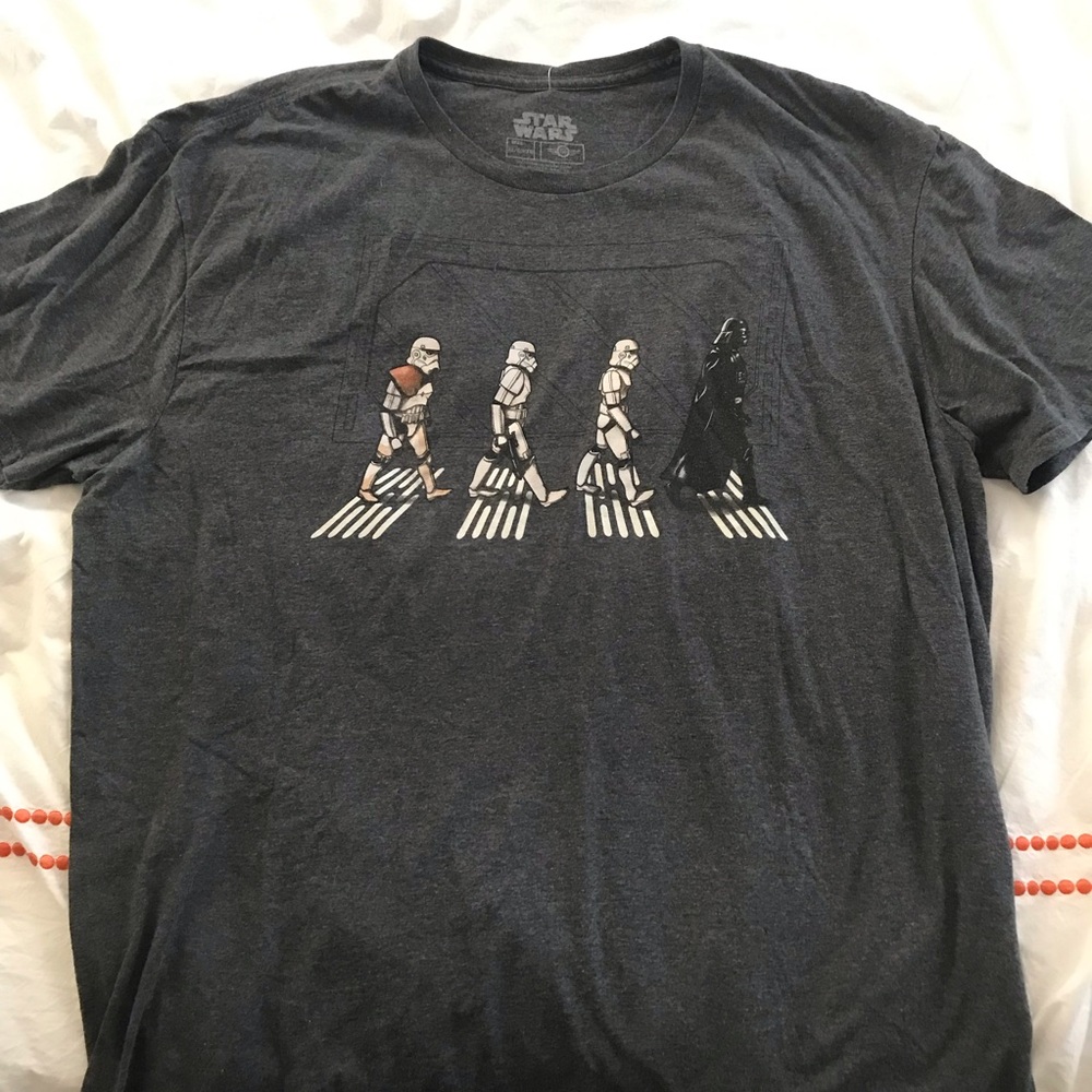 Star Wars Beatles Inspired Abby Road Tshirt Sz XL Stormtroopers And Darth Vader
